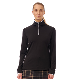 Momentum Collection: Marya Banded Sleeve Quarter Zip Pull Over